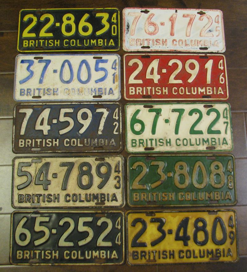BC Licence Plate Run